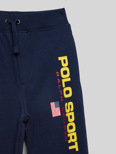 Polo Sport Sweatpants met labelprint Marineblauw - 2