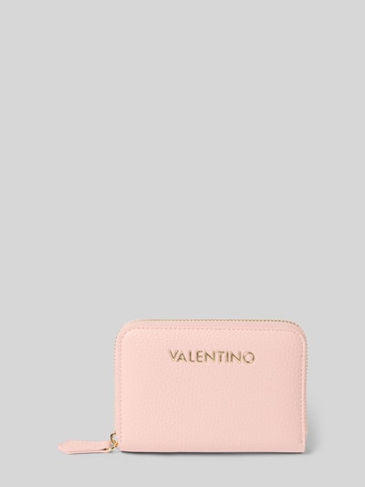 VALENTINO BAGS Portemonnee met labelapplicatie, model 'ALEXIA' Rosé - 1