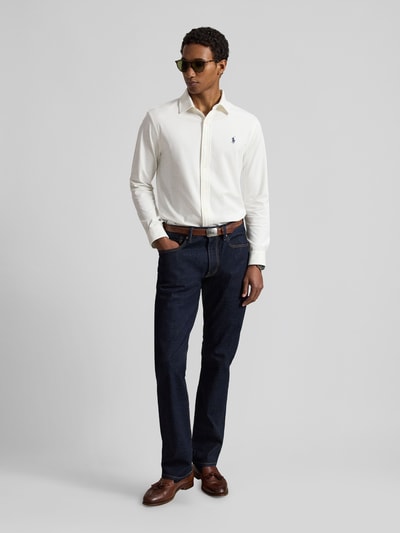 Polo Ralph Lauren Slim Fit Freizeithemd mit Logo-Stitching Weiss 1