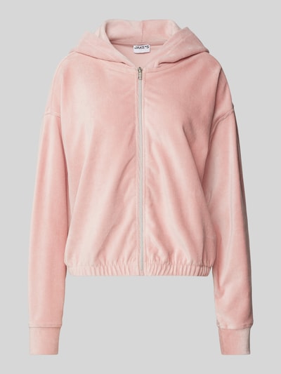 Jake*s Casual Oversized sweatjack met capuchon Roze - 1