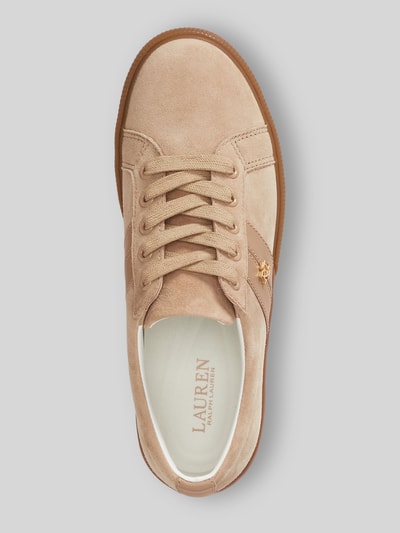Lauren Ralph Lauren Sneaker aus echtem Veloursleder mit Logo-Detail Sand 3