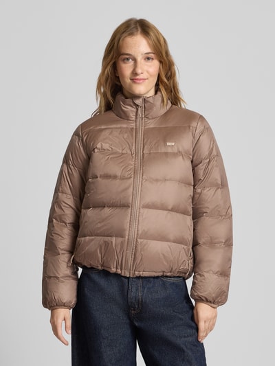 Levi's® Gewatteerd jack met labelstitching Taupe - 4