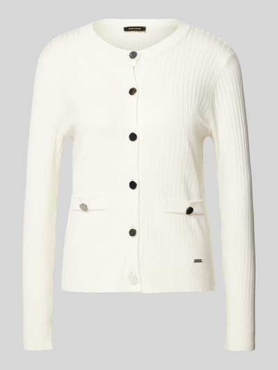 More & More Cardigan mit Ripp-Optik Offwhite 2