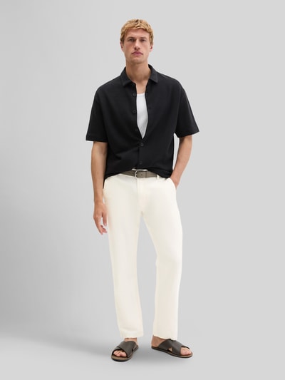 Marc O'Polo Loose Fit Freizeithemd aus Baumwoll-Mix Black 1