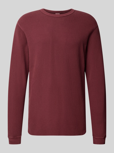 Levi's® Relaxed Fit Langarmshirt aus reiner Baumwolle Bordeaux 2
