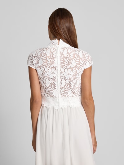 Luxuar Regular fit blousetop met opstaande kraag Offwhite - 5