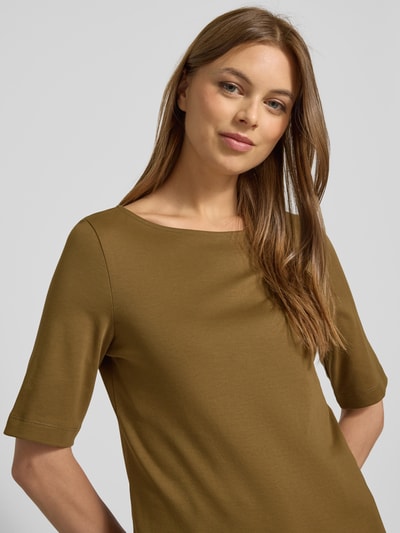 Christian Berg Woman T-Shirt mit Rundhalsausschnitt und 1/2-Arm Khaki 3