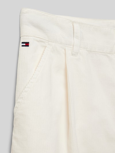 Tommy Hilfiger Teens Cordhose mit weitem Bein Ecru 2