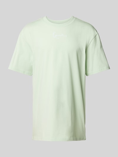 KARL KANI T-shirt met labelstitching Lichtgroen - 2