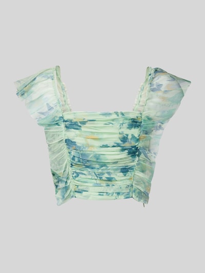 LACE & BEADS Top mit Volants Gruen 2