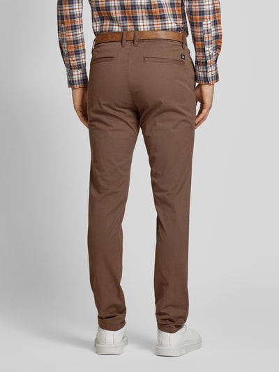 Tom Tailor Denim Slim Fit Chino mit Gürtel Hellbraun 5