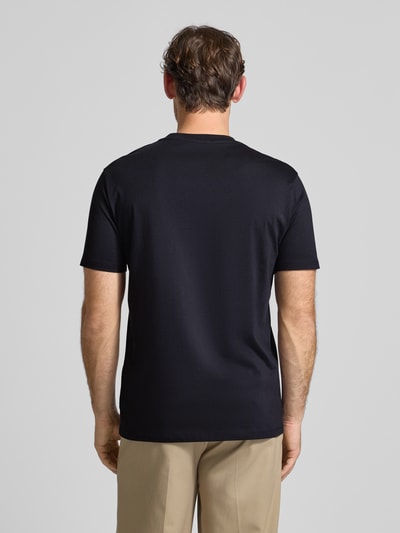 ARMANI EXCHANGE T-shirt z nadrukiem z logo Granatowy 5