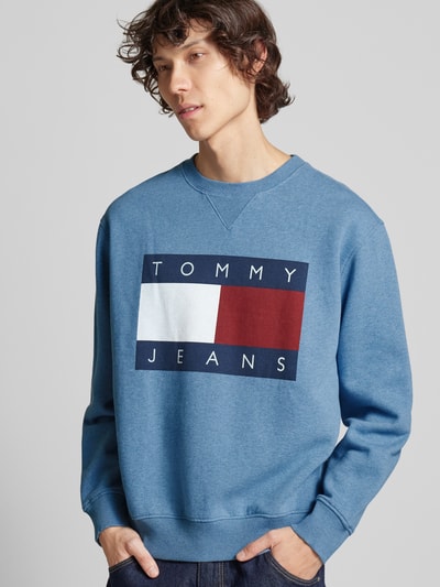 Tommy Jeans Sweatshirt mit Logo-Print Bleu 3