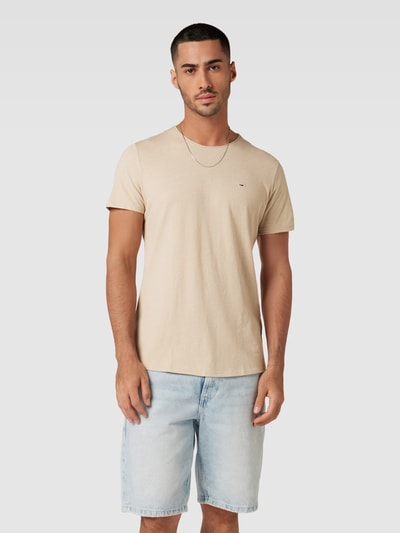 Tommy Jeans T-Shirt mit Label-Stitching Sand 4