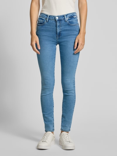 Armedangels Skinny Fit Jeans aus Baumwoll-Mix Modell 'TILLAA' Hellblau 4