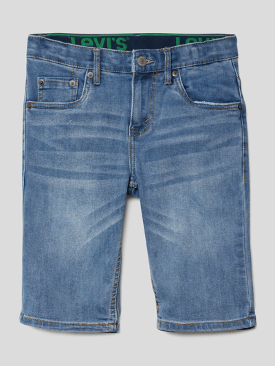 Levi’s® Kids Szorty jeansowe z naszywką z logo Jeansowy niebieski 1