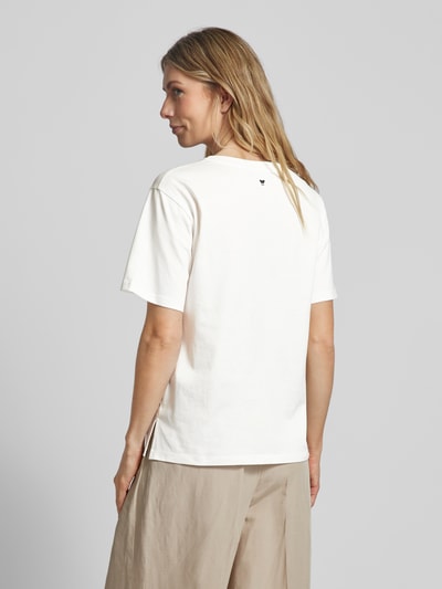 Weekend Max Mara T-shirt met ronde hals, model 'BARBANO' Offwhite - 5