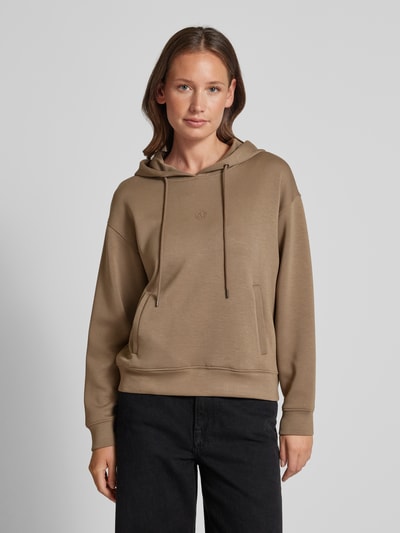 MSCH Copenhagen Hoodie mit Label-Detail Modell 'Ima' Taupe 4