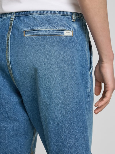 Forét Regular fit korte jeans met elastische band Jeansblauw - 3