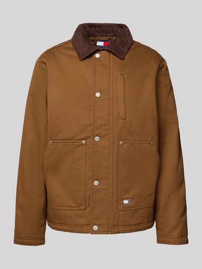 Tommy Jeans Regular Fit Blouson aus reiner Baumwolle Mittelbraun 2
