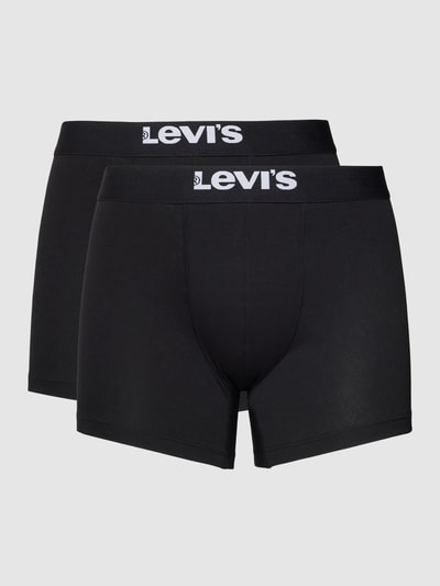 Levi's® Trunks mit Label-Detail Modell 'SOLID BASIC' Black 2