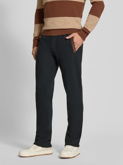 bugatti Regular Fit Sweatpants mit Gesäßtasche Modell 'Selanik' Dunkelgrau 4