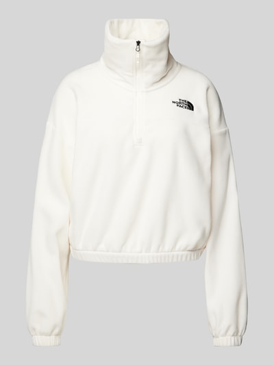 The North Face Cropped Sweatshirt mit Stehkragen Modell "Glacier" Offwhite 2