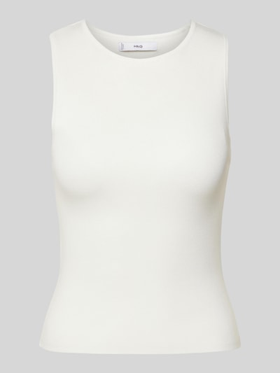 Mango Tanktop in unifarbenem Design Modell 'HERNAN' Offwhite 2