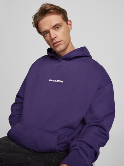 Pegador Oversized hoodie met labelprint, model 'COLNE' Paars - 3