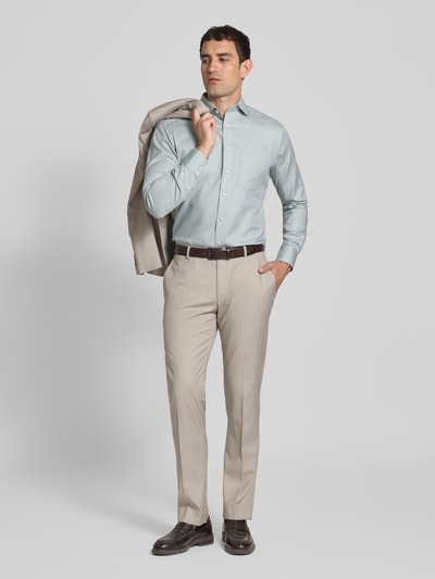 OLYMP Super slim fit zakelijk overhemd met kentkraag Groen - 1