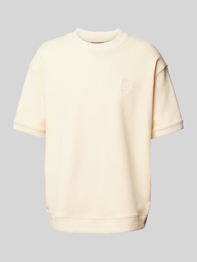 HUGO T-shirt met ronde hals, model 'Dectaros' Beige - 2