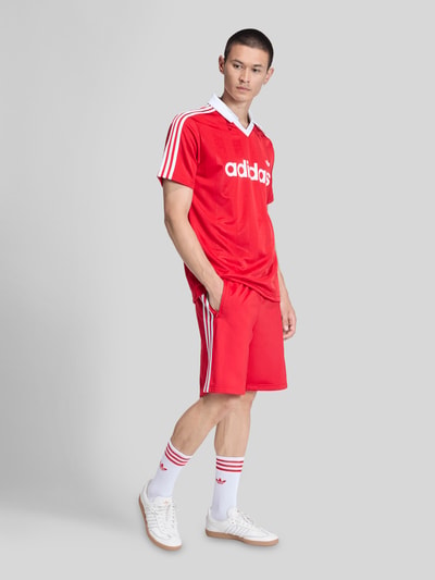 adidas Originals Regular Fit Trainingsshorts mit Logo-Applikation Rot 1