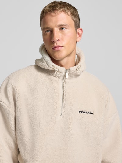 PEGADOR Fleecepullover mit Reißverschluss Modell 'Olten' Beige 3