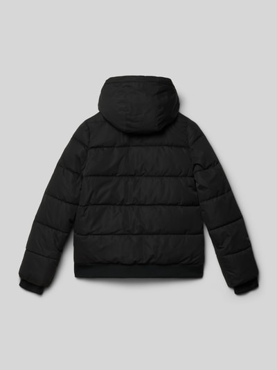 CARS JEANS Kurtka pikowana o kroju regular fit z naszywką z logo model ‘Haswar’ Czarny 3