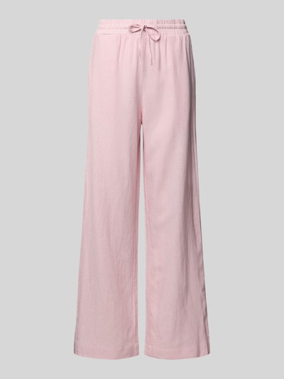 FREE/QUENT Wide Leg Leinenhose mit elastischem Bund Modell 'Lava' Pink 2