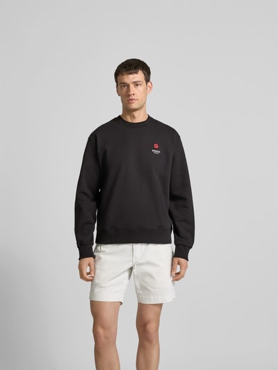 Kenzo Sweatshirt mit Logo-Stitching Black 4