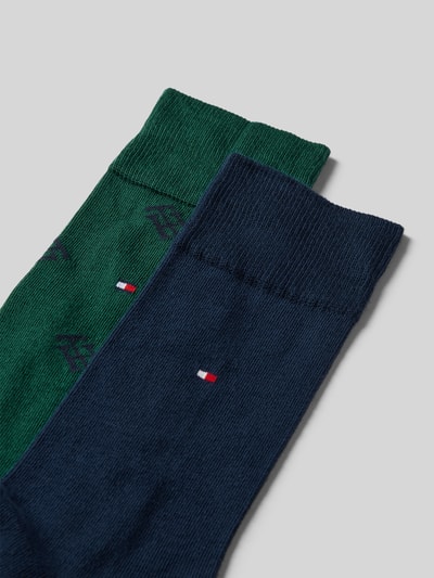 Tommy Hilfiger Socken mit Logo-Stitching im 2er-Pack Dunkelgruen 2