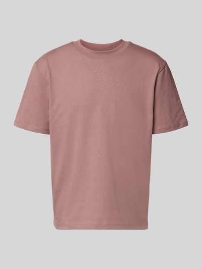 Produktfoto, Regular Fit T-Shirt aus reiner Baumwolle Modell 'DALOLINO' von HUGO in Optik: Unifarben, Label-Schriftzug, Label-Stitching, Rundhals, Kurzarm.