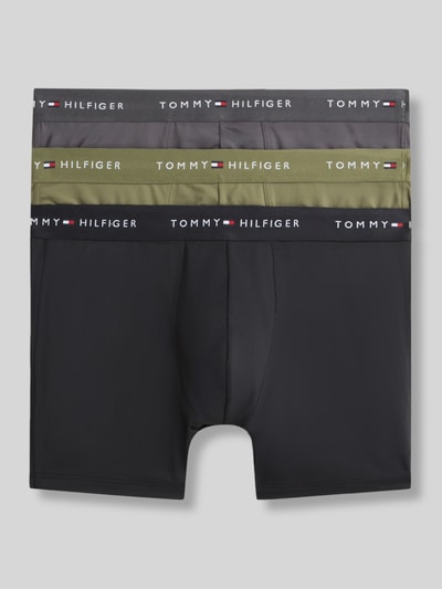 Tommy Hilfiger Pants mit Logo-Bund Modell '3P BOXER BRIEF' Oliv 2