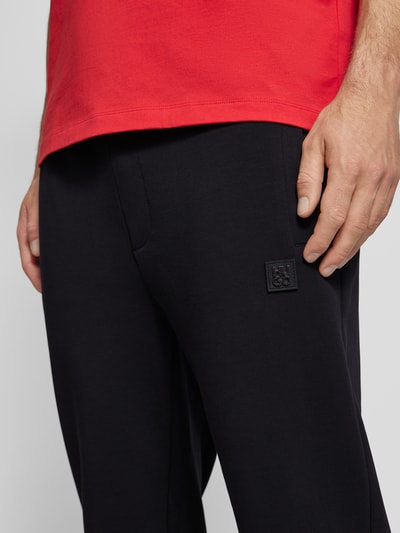 HUGO Sweatpants mit Label-Patch Modell 'Dimacs' Black 3