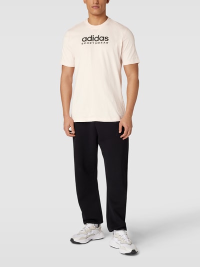 ADIDAS SPORTSWEAR T-Shirt mit Label-Print Beige 1