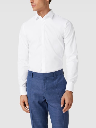 OLYMP No. Six Slim Fit Business-Hemd mit Kentkragen Modell 'URBAN KENT' Weiss 4