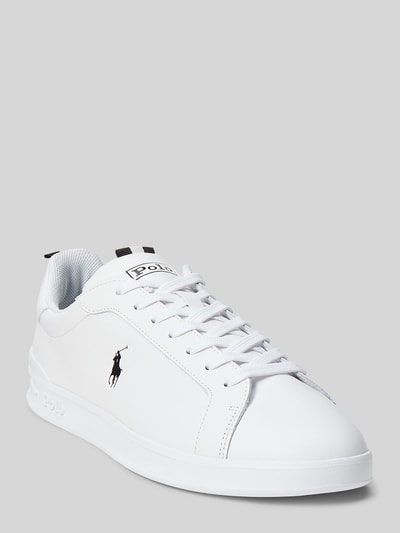 Polo Ralph Lauren Sneakersy z naturalnej skóry z detalami z logo Biały 2