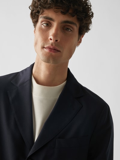 Officine Générale Anzugsakko mit Knopfleiste Marineblau 6