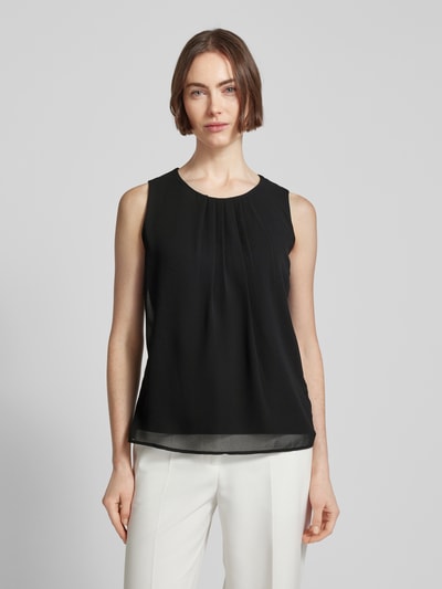 Zero Bluse mit gelegten Falten Black 4