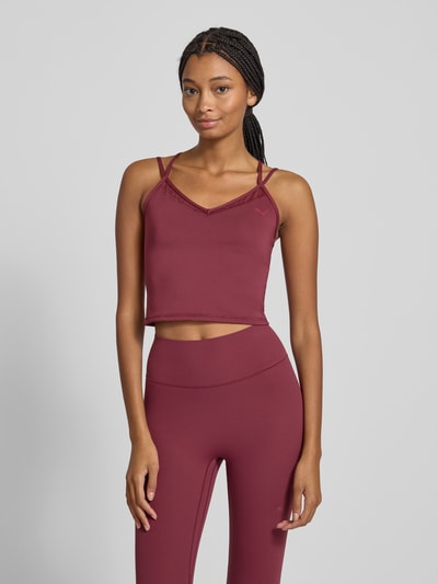 PUMA Top met spaghettibandjes en logoprint Bordeaux - 4