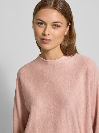 s.Oliver BLACK LABEL Relaxed fit pullover met turtleneck van viscosemix Rosé - 3