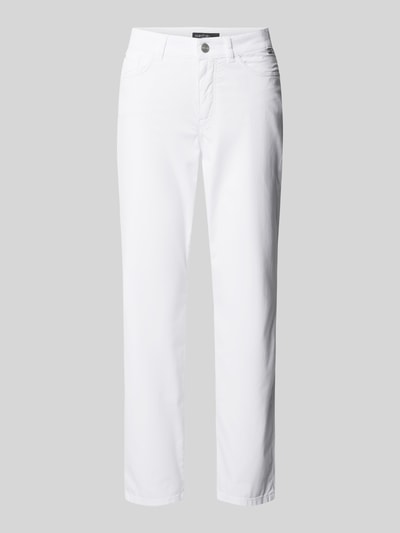 Marc Cain Slim fit broek in effen design, model 'SILEA' Wit - 2