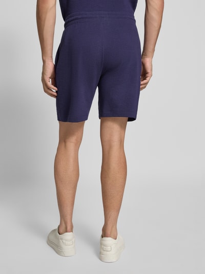 HUGO Regular fit sweatshirts van katoenmix, model 'AUSTIN SHORTS' Marineblauw - 5