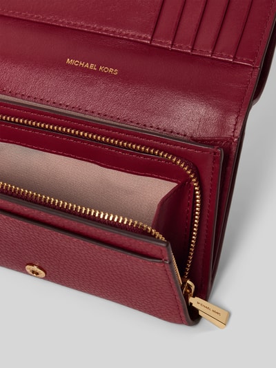 MICHAEL Michael Kors Portemonnee met labelapplicatie, model 'BRYANT' Bordeaux - 3